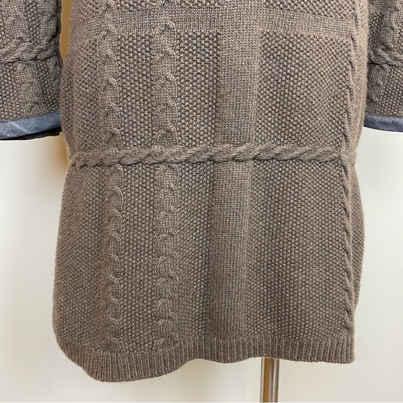 Barbour Etal Sweater Dress Winter Tartan Merino Wool/Cashmere Blend Size 6 Brown - Picture 5 of 14